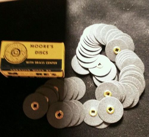 Lot of 6 boxes 50 Moore&#039;s  Snap-on Discs 7/8&#034; coarse - Fits on 3/32&#034; shank