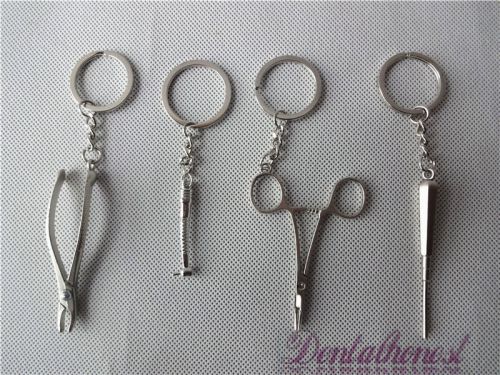4Pcs Dental Moblie Chain Orthodontic Personalized Decorative Mini Key Chain Sale