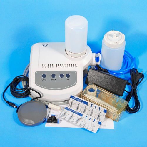 Portable Dental Ultrasonic Piezo Scaler EMS Woodpecker Dosing Handpiece Tips A7