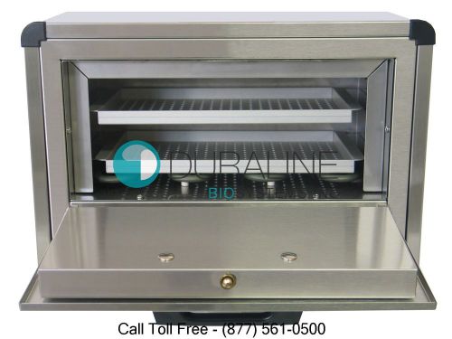 Brand new sterisure dry heat sterilizer ss-2100 model 2100 2 instrument trays for sale