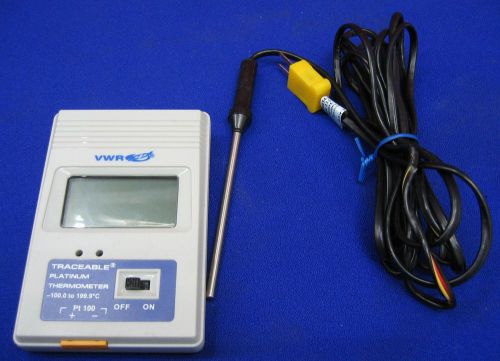 Vwr control company digital thermometer traceable 36934-160 for sale