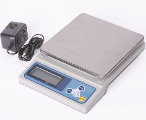 PS-6001 Lab Balance 6000 X 0.2g, Jewelry Food Scale,g/ lb/oz/ct, AC Adaptor 110V
