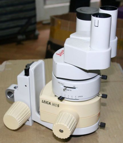 LEICA MS5 Microscope Body &amp; Camera Adaptor / No eyepiece / #2