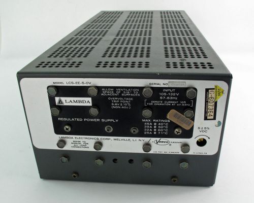 Lambda LCS-EE-5-OV 105-132V Regulated Power Supply 57-63Hz