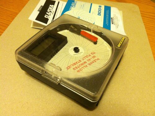 Dickson SL4120F7 Temperature Recorder, 7 day or 24 hrs, instructions &amp; charts