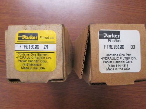PARKER FTAE1B10Q FILTER (NEW IN BOX) (LOT of 2 - 1 - ZM and 1 - 00)