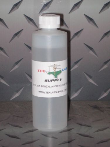 TEX LAB SUPPLY 8 Fl. Oz. Benzyl Alcohol USP Grade - Sterile FREE SHIPPING!