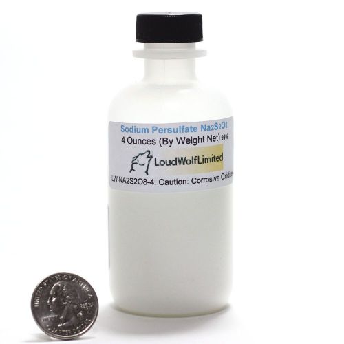 Sodium Persulfate 98+% 4oz weight - Fine powder in screw-top bottle FAST - USA
