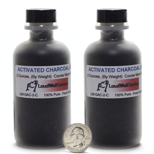 Activated charcoal / granulated / 4 ounces / 100% pure food grade / ships fast for sale