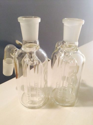 Roor clear ash catchers 4 tree percolators 18mm glass water pipe lot of 2 slide for sale