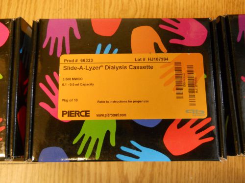 Pierce 66333 slide a lizer dialysis cassette 3500 mwco 0.1-0.5ml 3.5k (8pcs) for sale