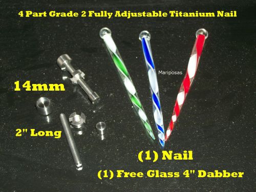 (1) - 14m fully adjustable titanium nail 4 prt - grade 2 (free stir tool) for sale