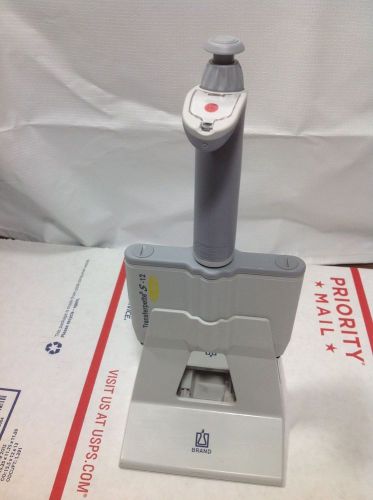 Brand Transferpette S -12 Multichannel Digital Pipette 20-200 ul With Stand