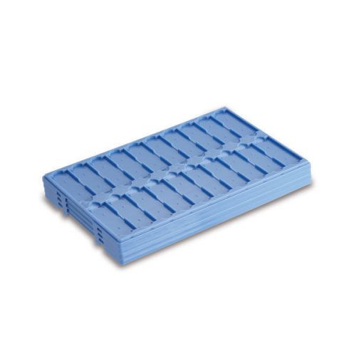 Slide Tray, 20-position, ABS, BLUE, holds 20 slides (5pk) 5 pk