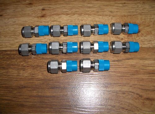 (10) NEW Swagelok Stainless Steel Male Connector Tube Fittings SS-600-1-4