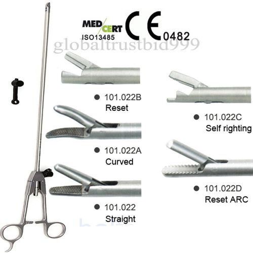 New o type 5 x 330 needle holder laparoscopy endoscopy straight / curved / reset for sale