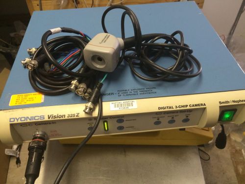 Smith &amp; nephew dyonics vision 325d 3 ccd digital 460h camera rgb cable endoscopy for sale