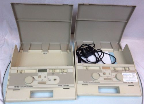 Lot of 2 Welch Allyn AM232 Manual Audiometer