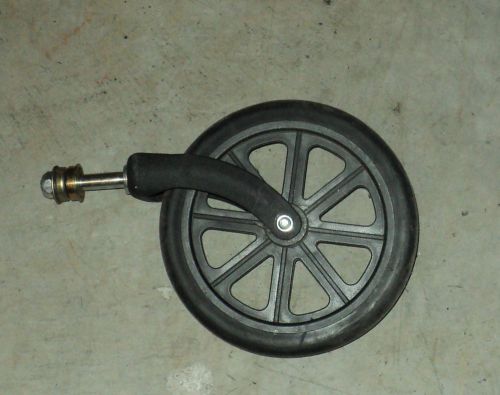 ONE 8&#034; x 1&#034; Front Caster Wheel w/Sealed Bearings and Rubber Tires Includes shaft