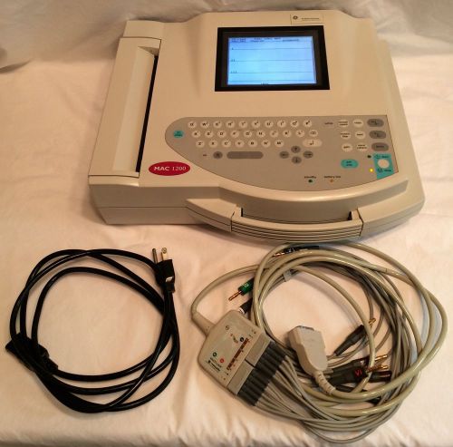 G.E. Mac 1200 Interpretive EKG Machine