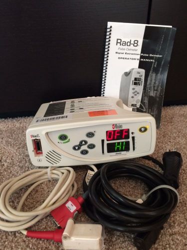 Masimo rad-8 set pulse oximeter signal extraction monitor - for parts rad8 for sale