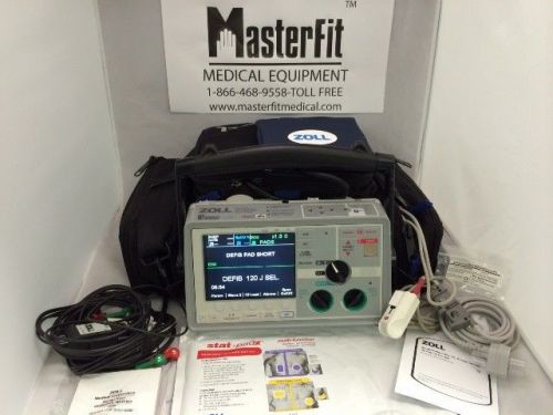 Zoll e series, biphasic, 12 lead ecg, pacing, spo2, bp, co2, bluetooth, warranty for sale