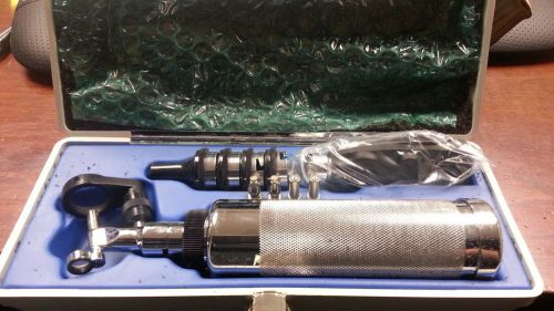 New RIESTER AESCULAP OTOSCOPE / OPTHALMOSCOPE WITH CASE NSN 6515-00-550-7199