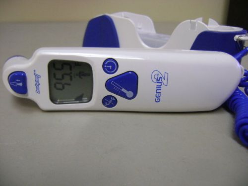 Tyco kendall accusystem genius 2 ir tympanic ear digital thermometer &amp; base for sale