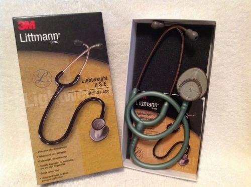 3M Littmann Lightweight II S. E. Stethoscope Seafoam Green 28&#034;  #2455 Latex Free