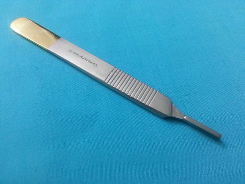 1 O.R STAINLESS STEEL SCALPEL HANDLE #3 WITH GOLD HANDLE SURGICAL INSTRUMENTS