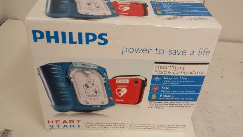 Philips heart start m5066a home onsite aed defibrillator case heartstart for sale