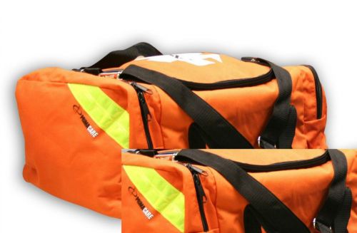Emergency emt first responder trauma bag- orange 19&#034;x11&#034;x18&#034; for sale