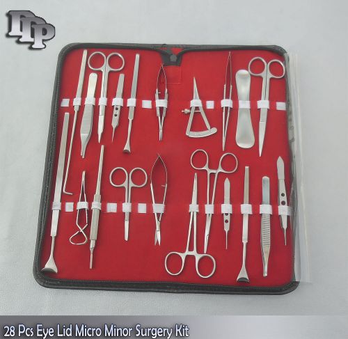 28 pcs eye lid micro minor surgery surgical ophthalmic instruments kit for sale