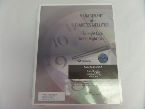 Management of Diabetes Mellitus The Right Care at the Right Time No 01.CPGIS.A