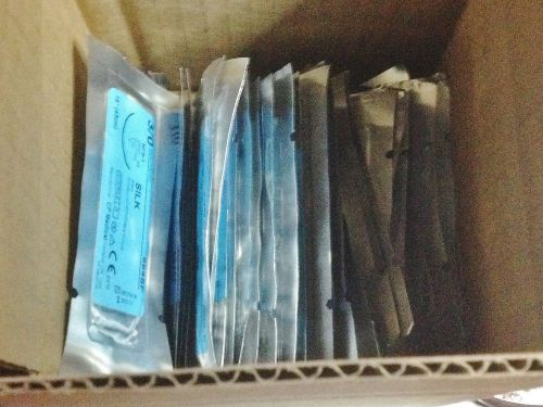 Lot of 50 Expired Silk Sutures 3/0 CP Medical for Practice, Training or Preppera
