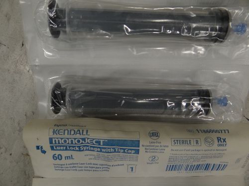 Tyco Kendall Monoject 60ml Syringes -25 units- individually sealed
