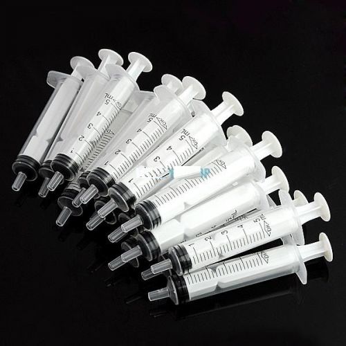 5ml Disposable Plastic Sampler Syringe For Measuring Hydroponics Nutrient 20 Pcs