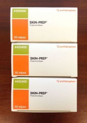 Smith &amp; Nephew SKIN-PREP wipes Lot of 3 boxes #420400 New in box/Fresh 150 Total