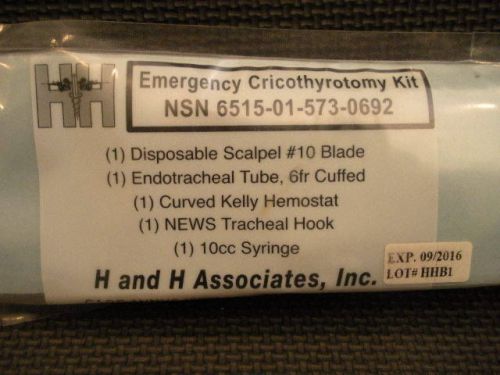 H&amp;H Emergency Cricothyrotomy NSN6515-01-573-0692 crickit ifak TCCC
