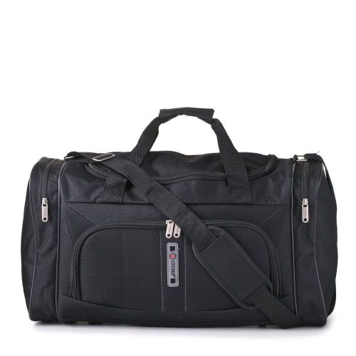 Carry On Cabin Hand Luggage Holdall/Duffel Flight Bag Ryanair/Easyjet (Black)