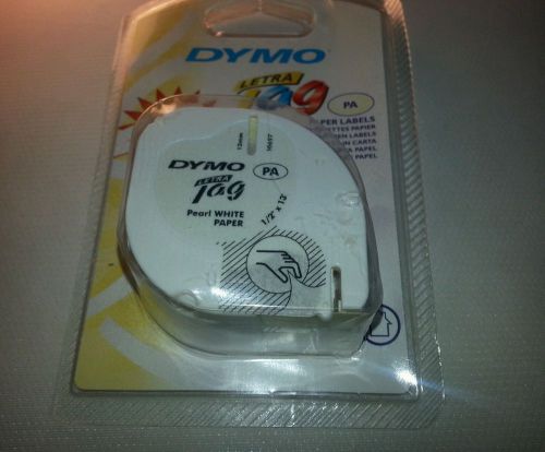 Dymo LetraTag 10697 Paper Tape 0.5 Inch x 13 2 Roll Paper Tape