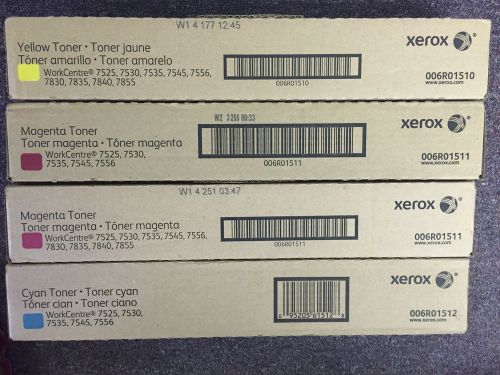 Lot Of 4 New Genuine Xerox Toner 006R01510 006R01511 006R01512 Workcentre 7545