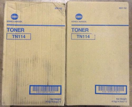 Lot Of 2 New Konica Minolta TN114 Toner