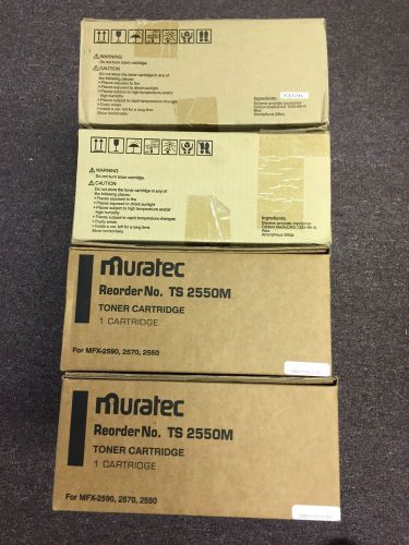 Lot Of 4 Genuine Muratec TS2550 Toner Cartridges MFX-2590 / 2570 / 2550