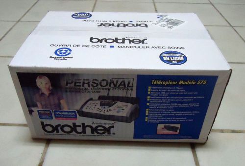 New Brother Fax 575 - Plain Paper Fax, Phone and Copier