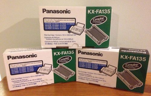 Lot Of 3 Genuine Panasonic KX-FA135 Fax Ribbon FM 205 210 220 255 260 280 FMC230