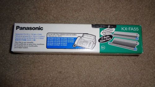 Genuine Panasonic Fax REPLACEMENT INK FILM Ribbon KX-FA55 SEALED IN BOX TWO ROLL