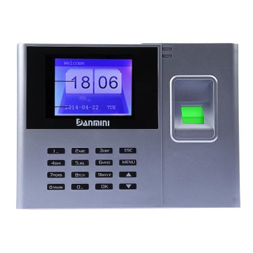 Biometric fingerprint attendance time clock n-308 employee payroll recorder new! for sale