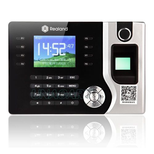 Biometric Fingerprint ID Card Reader Time Attendance Clock Employee Recorder
