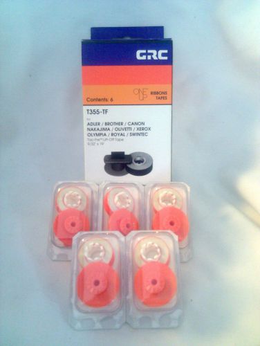 LOT of 5-1993-GRC Tac Fre™ Lift Off Tape-T355-TF-Adler/Brother/Canon/Royal+More